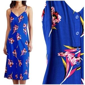 Express Floral Midi Dress XS